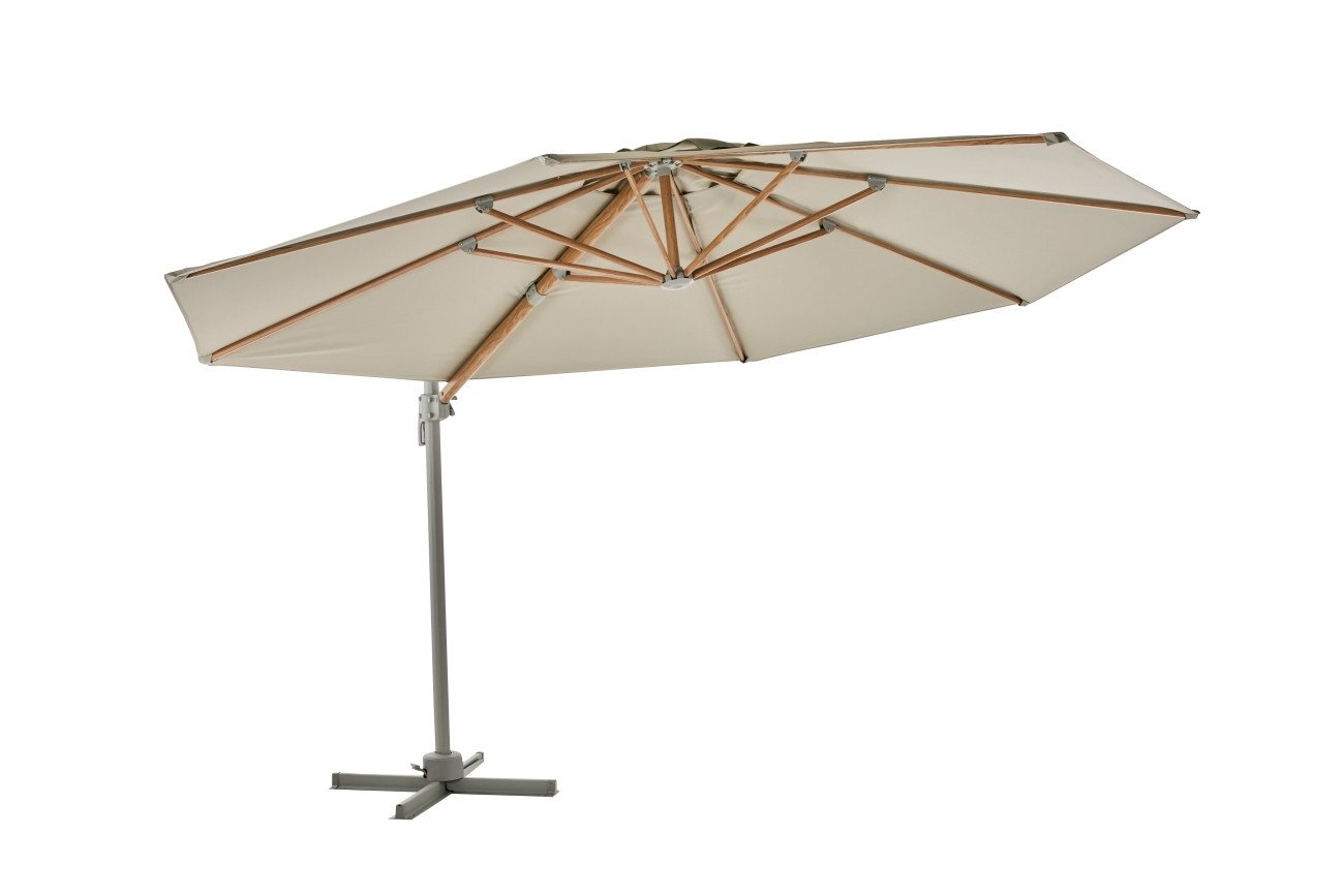 Brafab Sonnenschirm Luzzi Ø 350 cm, Beige, LxB: 250.0x350.0 cm, Der Schirm ist neigbar Brafab Sonnenschirm Luzzi Ø 350 cm, Beige, LxB: 250.0x350.0 cm, Der Schirm ist neigbar von Brafab