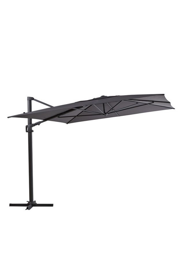 Brafab Sonnenschirm Vinovo 400x300 cm, Anthrazit, LxB: 275.0x400.0 cm, Der Schirm ist neigbar Brafab Sonnenschirm Vinovo 400x300 cm, Anthrazit, LxB: 275.0x400.0 cm, Der Schirm ist neigbar von Brafab