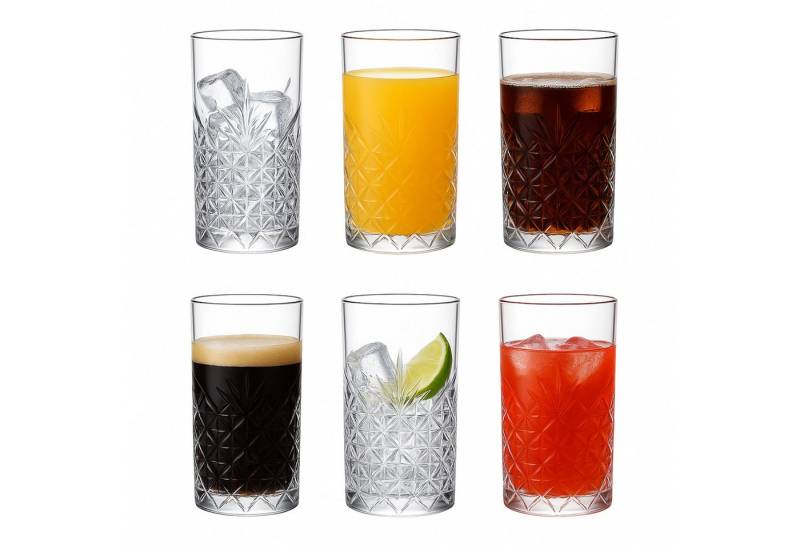Brahmstein Gläser-Set Trinkgläser Set Wassergläser 6er Set für Cocktails Wasser, Softdrinks von Brahmstein