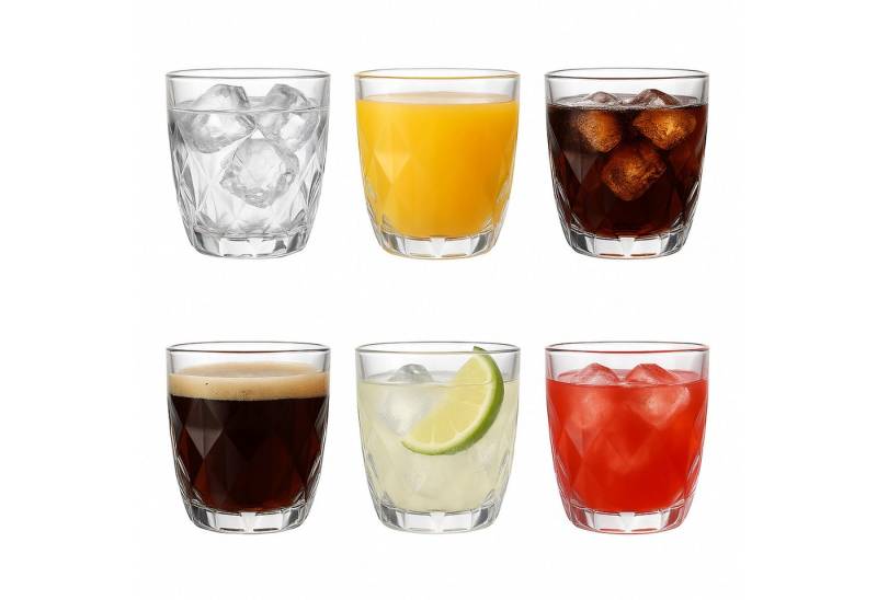 Brahmstein Gläser-Set Trinkgläser Set Wassergläser 6er Set für Cocktails Wasser, Softdrinks von Brahmstein