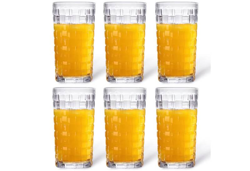 Brahmstein Gläser-Set Trinkgläser Set Wassergläser 6er Set für Cocktails Wasser, Softdrinks von Brahmstein
