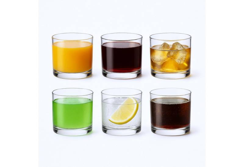 Brahmstein Gläser-Set Trinkgläser Set Wassergläser 6er Set für Cocktails Wasser, Softdrinks von Brahmstein
