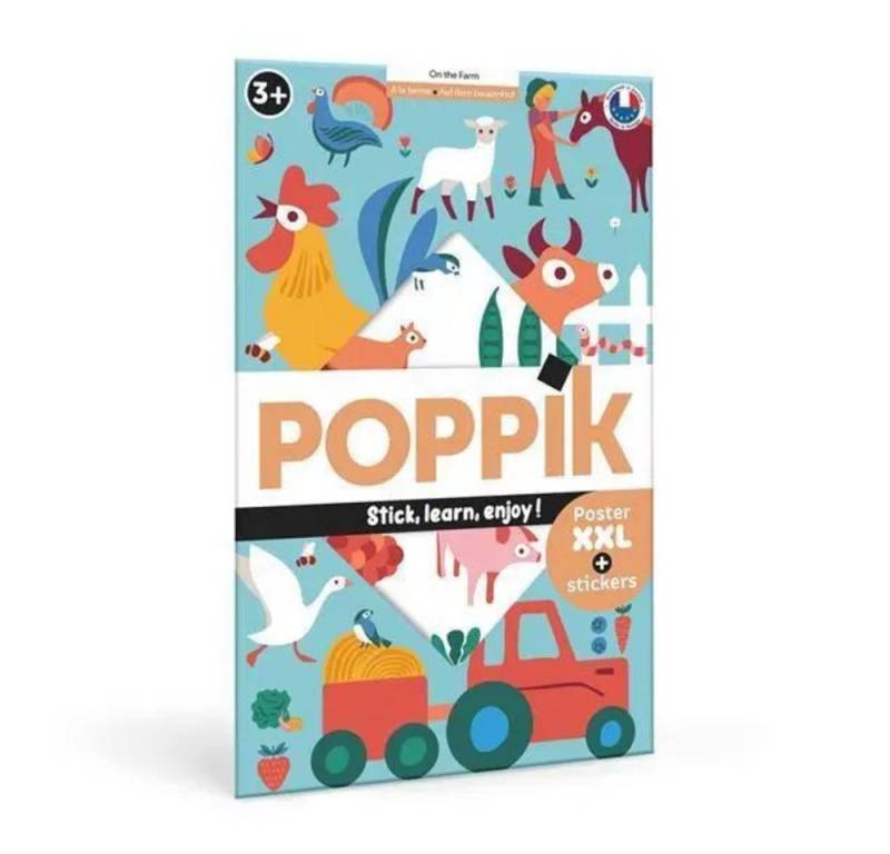 BrainBox Poster POPPIK - Lernposter & Sticker Bauernhof von BrainBox