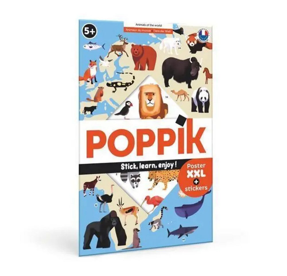 BrainBox Poster POPPIK - Lernposter & Sticker Tiere der Welt BrainBox Poster POPPIK - Lernposter & Sticker Tiere der Welt von BrainBox