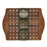 1950Er Jahre Dänisch Teak Gitter Tablett Dansk Jens Quistgaard Iqua Vintage Mid-Century Skandinavisch von BrainWashington