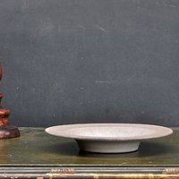 Design Technik Schale Flache Sgraffito Mid-Century Keramik Vintage von BrainWashington