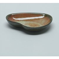 E Deutch Organic Freeform Studio Pottery Dish Mid-Century Modern Vintage Eugene Deutsch, Duestch Mcm Post War von BrainWashington
