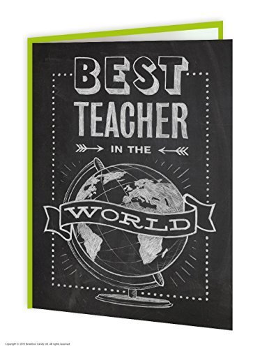 Brainbox Candy Dankeskarte Best Teacher in The World von Brainbox Candy