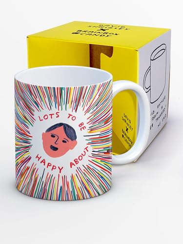 Brainbox Candy Offizielle David Shrigley – lustige Tasse für Erwachsene – "Lots to Be Happy About" – lustige Geschenkidee für Männer und Frauen – witziges Kunst-Design – hochwertige Tasse aus Brainbox Candy Offizielle David Shrigley – lustige Tasse für Erwachsene – "Lots to Be Happy About" – lustige Geschenkidee für Männer und Frauen – witziges Kunst-Design – hochwertige Tasse aus von Brainbox Candy