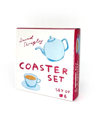 Brainbox Candy Offizielles David Shrigley – Boxed Coaster Gift Set – David Shrigley Untersetzer Box Set – 6 lustige Designs – lustiger künstlerischer Humor – Geschenkideen für Sie – Geburtstag von Brainbox Candy