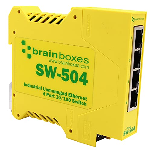 Brainboxes Ethernet auf 3 Relaisadapter, 4 Anschlüsse 10/100 von Brainboxes