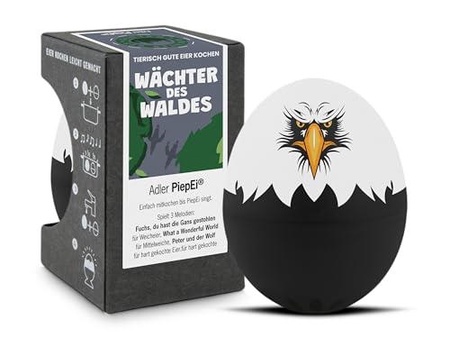 Adler PiepEi - Singende Eieruhr zum Mitkochen - Eierkocher für 3 Härtegrade Adler Fans - Lustiges Kochei - Musik Eggtimer – Brainstream von Brainstream