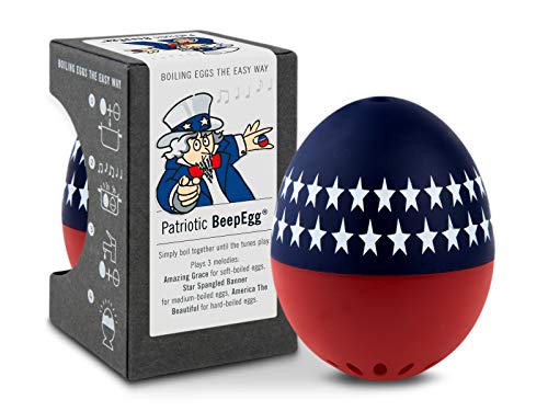 PiepEi Patriotic - Singende Eieruhr zum Mitkochen - Eierkocher für 3 Härtegrade - USA Geschenk - Lustiges Kochei - Musik Eggtimer - Brainstream PiepEi Patriotic - Singende Eieruhr zum Mitkochen - Eierkocher für 3 Härtegrade - USA Geschenk - Lustiges Kochei - Musik Eggtimer - Brainstream von Brainstream