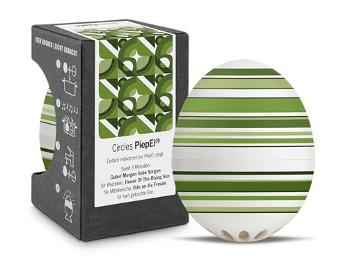 Circles PiepEi - Singende Eieruhr zum Mitkochen - Eierkocher für 3 Härtegrade - Perfekt für Frühling und Ostern - Lustiges Kochei - Musik Eggtimer - Brainstream Circles PiepEi - Singende Eieruhr zum Mitkochen - Eierkocher für 3 Härtegrade - Perfekt für Frühling und Ostern - Lustiges Kochei - Musik Eggtimer - Brainstream von Brainstream