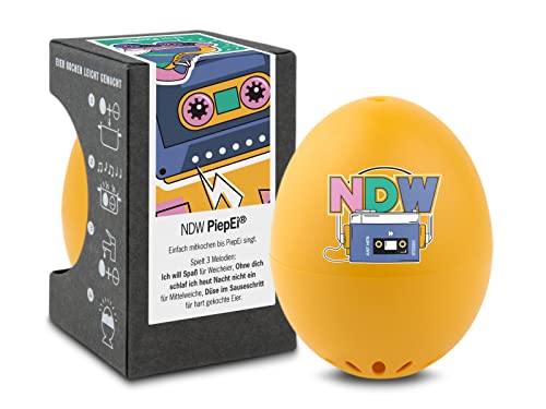 NDW PiepEi - Singende Eieruhr zum Mitkochen - Eierkocher für 3 Härtegrade - Neue deutsche Welle Best of - Lustiges Kochei - Musik Eggtimer - Brainstream von Brainstream