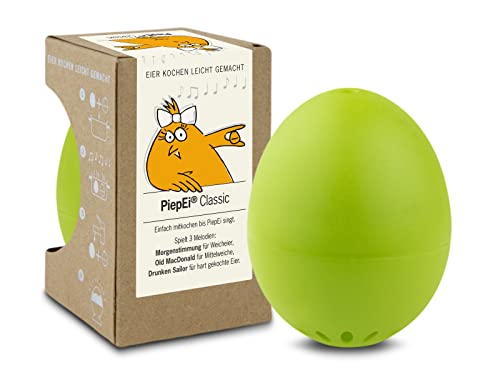 PiepEi Classic Hellgrün - Singende Eieruhr zum Mitkochen - Eierkocher für 3 Härtegrade - Piep Ei mit 3 Melodien - Lustiges Kochei - Musik Eggtimer - Brainstream PiepEi Classic Hellgrün - Singende Eieruhr zum Mitkochen - Eierkocher für 3 Härtegrade - Piep Ei mit 3 Melodien - Lustiges Kochei - Musik Eggtimer - Brainstream von Brainstream
