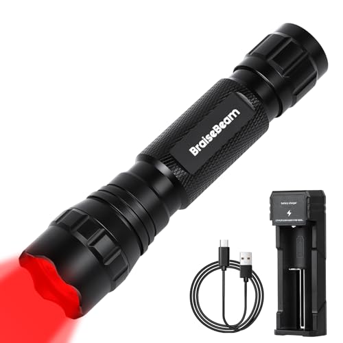 BraiseBeam Superhelle Rotlicht Taschenlampe, tragbares rotes Mini-LED-Nachtlicht mit Einzelmodus, zoombare Taschenlampe zum Lesen, für Astronomie und Nachtsicht BraiseBeam Superhelle Rotlicht Taschenlampe, tragbares rotes Mini-LED-Nachtlicht mit Einzelmodus, zoombare Taschenlampe zum Lesen, für Astronomie und Nachtsicht von BraiseBeam