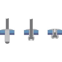 Bralo S1030004824 Blindniete (Ø x L) 4.8mm x 24mm Stahl Aluminium 25St. von Bralo