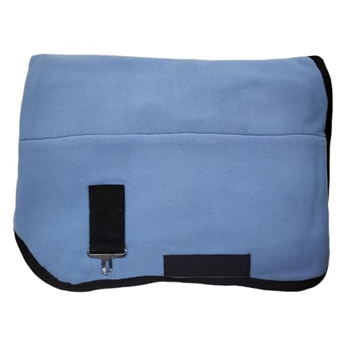 Brama-West Abschwitzdecke Pferd Pferdedecke -Basic Fleecedecke - Atmungsaktiv (Babyblau, 125) von Brama West