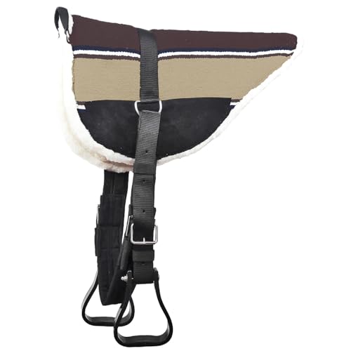 Brama West Westernpad Navajo - Reitpad Western mit Haltegriff - gepolstert - Braun, Gr. Pony von Brama West