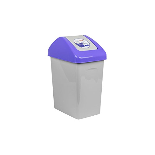 10 L Mülleimer Abfalleimer Schwingdeckel blau Mülltrennung Branq Kunststoff öko von BranQ Home essential