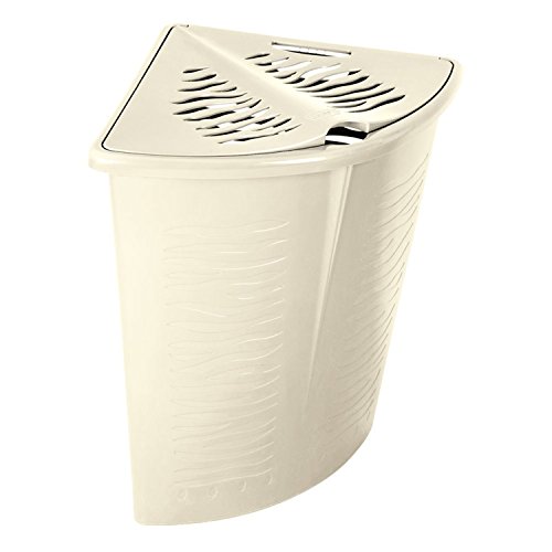 BranQ Eck-Wäschekorb Zebra Zebraoptik Wäschebox Wäschebehälter 45 L (Beige) von BranQ