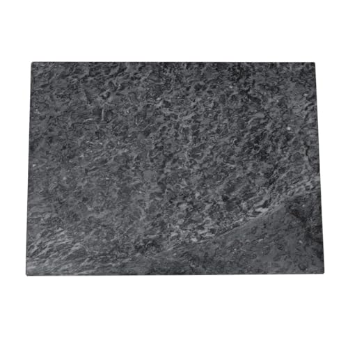 BrandNewCake® Marmorplatte 30x40cm - Echter Naturstein - Servierplatte & Schokoladentemperierung - Schwarz/Grau von Brand New Cake