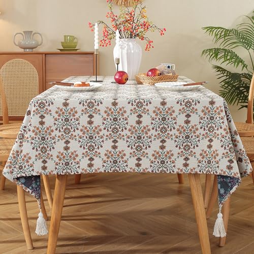 Bohemian Tischdecke Vintage Landhausstil Ölgemälde Muster Rechteckige Tischdecke Esszimmer Picknick Party Dekorationen Bohemian Tischdecke Vintage Landhausstil Ölgemälde Muster Rechteckige Tischdecke Esszimmer Picknick Party Dekorationen von Brand-dashcos
