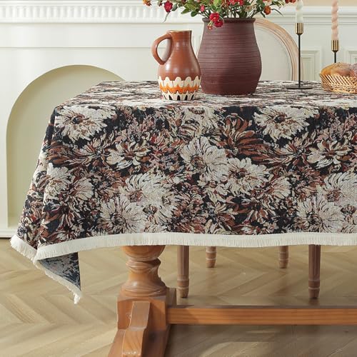 Bohemian Tischdecke Vintage Landhausstil Ölgemälde Muster Rechteckige Tischdecke Esszimmer Picknick Party Dekorationen Bohemian Tischdecke Vintage Landhausstil Ölgemälde Muster Rechteckige Tischdecke Esszimmer Picknick Party Dekorationen von Brand-dashcos