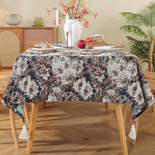 Bohemian Tischdecke Vintage Landhausstil Ölgemälde Muster Rechteckige Tischdecke Esszimmer Picknick Party Dekorationen Bohemian Tischdecke Vintage Landhausstil Ölgemälde Muster Rechteckige Tischdecke Esszimmer Picknick Party Dekorationen von Brand-dashcos