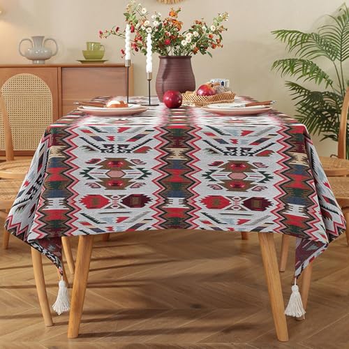 Bohemian Tischdecke Vintage Landhausstil Ölgemälde Muster Rechteckige Tischdecke Esszimmer Picknick Party Dekorationen Bohemian Tischdecke Vintage Landhausstil Ölgemälde Muster Rechteckige Tischdecke Esszimmer Picknick Party Dekorationen von Brand-dashcos