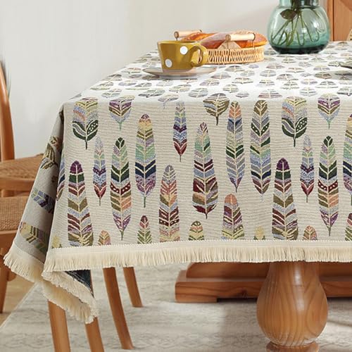 Retro-Bohemian-Tischdecke mit geometrischem Blumenmuster, rechteckige Tischdecke, Tischdekoration für Partys, Tischüberzug Retro-Bohemian-Tischdecke mit geometrischem Blumenmuster, rechteckige Tischdecke, Tischdekoration für Partys, Tischüberzug von Brand-dashcos
