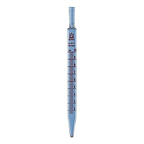 Messpipette, Gewebekultur, völliger Ablauf, 10 ml:0,1 ml, AR-GLAS, braun graduiert 230 mm von Brand