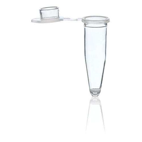 Brand Polypropylen PCR Einzelgefäße mit Anhängendem, Flachen Deckel, Transparent, 0.2 ml Kapazität, 1000 Stück von Brand