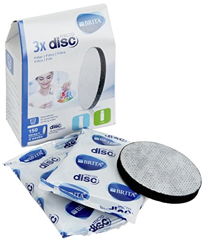 Brita - 3er-Pack Trinkwasserfilter, Ersatz-Filterscheiben für BRITA Fill&Go Vital, Active und Active XL Filterflaschen, 3 Stück von Brand