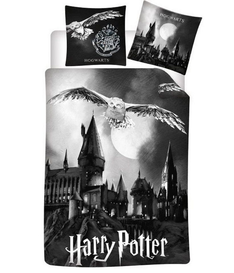 Bettwäsche Harry Potter Flanell Wende Bettwäsche Hogwarts 2tlg 135 x 200 cm, BrandMac von BrandMac