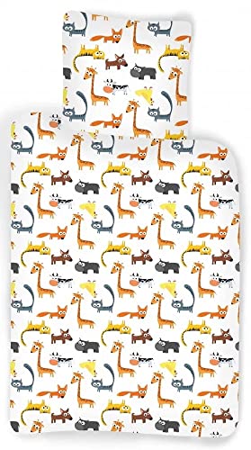 BRANDMAC Bed Linen - Junior Size 100 x 140 cm - Animals von BRANDMAC