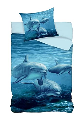 BrandMac Delphin Bettwäsche Set Delfin 2tlg. 135x200 cm 100% Baumwolle von BrandMac