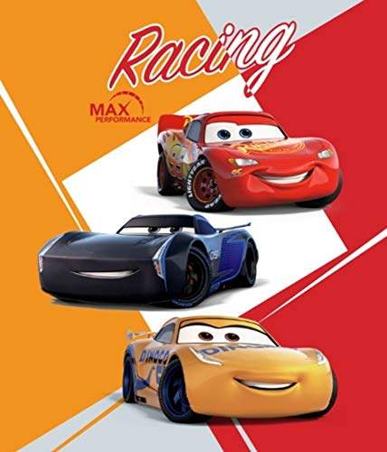 BrandMac Disney Cars Kuscheldecke 120x140 Fleece-Decke Polyester Lightning McQueen Auto von BrandMac