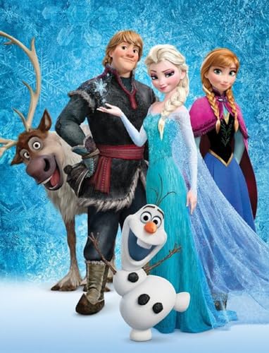 BrandMac Disney Frozen ELSA Anna Olaf Kuscheldecke 130x170 cm von BrandMac