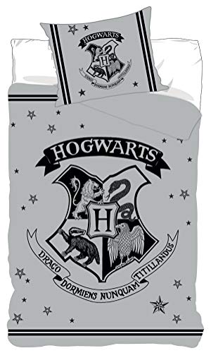 BrandMac Harry Potter Bettwäsche-Set, Bettbezug 135 x 200cm, Kopfkissenbezug 80 x 80cm Baumwolle von Harry Potter