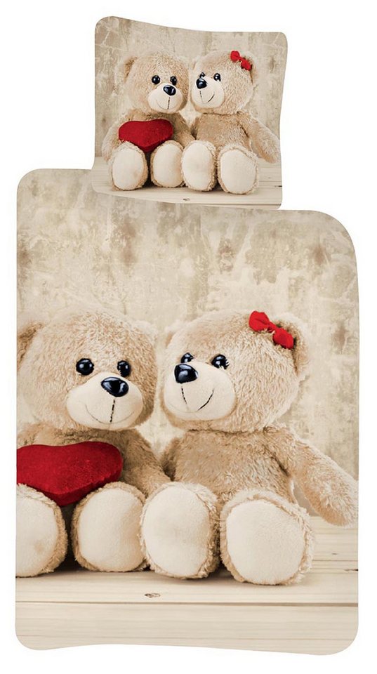 Kinderbettwäsche Teddybär, BrandMac, Renforcé, 2 teilig von BrandMac
