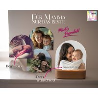 Personalisiertes Muttertag Geschenk Für Mama, Foto Nachtlicht, Alles Liebe Zum Muttertag, Geburt, Beste Mama Überhaupt von Brandifyr