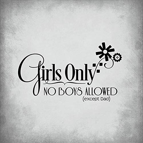 Brandless Girls Only No Boys Allowed Novelty Blechschild Metall Poster Vintage Kunst Schild Schilder Hof Garten Tür Cafe Pub Toilette von Brandless