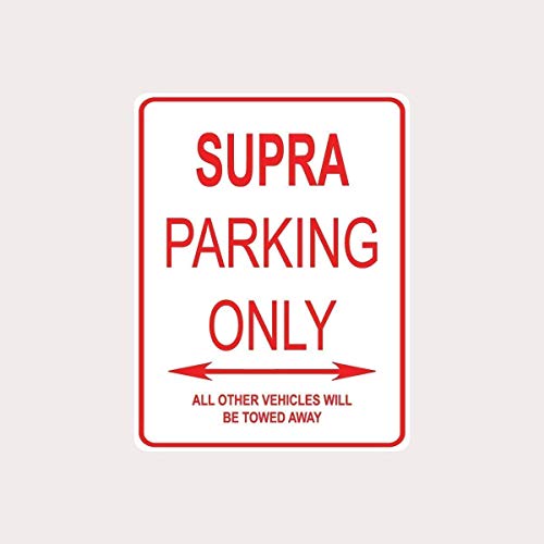 Brandless Supra CAR Parking ONLY Street Blechschild Metall Poster Vintage Kunst Schild Schilder Hof Garten Tür Cafe Pub Toilette von Brandless