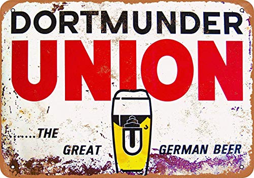 Dortmunder Union Beer Blechschild Retro Metall Wanddekor Tin Zeichen Vintage Plaque Wandaufkleber Geschenk Yard Bar Pub Cafe Home Decor von Brandless