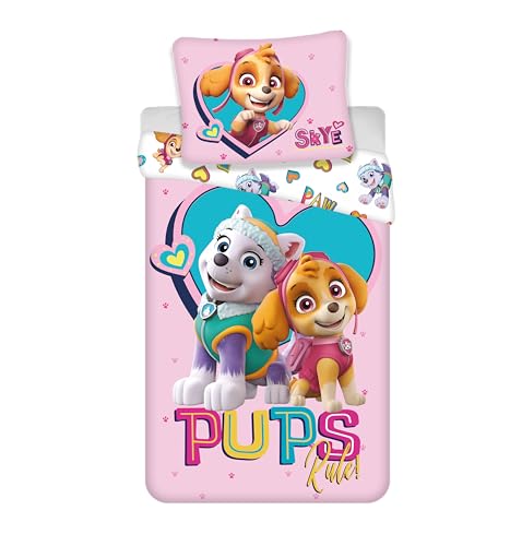 Bettwäsche Dex Paw Patrol mit Stella und Everest, wendbarer Bettbezug 135 x 200 cm + Kissenbezug 80 x 80 cm, 100 % Baumwolle Bettwäsche Dex Paw Patrol mit Stella und Everest, wendbarer Bettbezug 135 x 200 cm + Kissenbezug 80 x 80 cm, 100 % Baumwolle von Brandmac