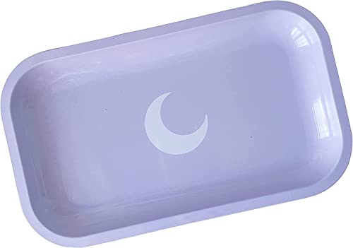 Brando Moon Medium Metal Tray lila - leichte gekrümmte Kanten und Glatte Oberfläche - 10,5 x 6,25 Zoll von Brando Moon