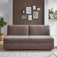 2er Schlafsofa in Taupe Webstoff Bezug von Brandolf