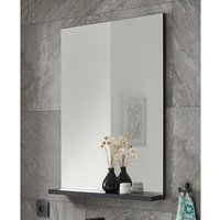 Badezimmerspiegel mit Ablage Schwarz von Brandolf